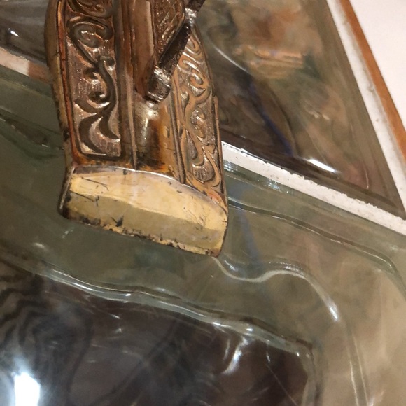 Vintage silver plated menorah featuring beautiful designs. Made in Israel. - Picture 10 of 11